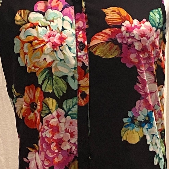 Womens Spence Colorful Flower Maxi Dress Sm/P Side Splits Cover Up - Picture 10 of 15